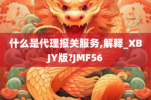 什么是代理报关服务,解释_XBJY版?JMF56