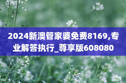 2024新澳管家婆免费8169,专业解答执行_尊享版608080