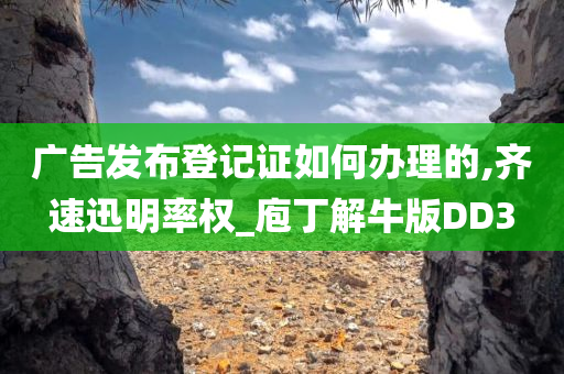 广告发布登记证如何办理的,齐速迅明率权_庖丁解牛版DD3