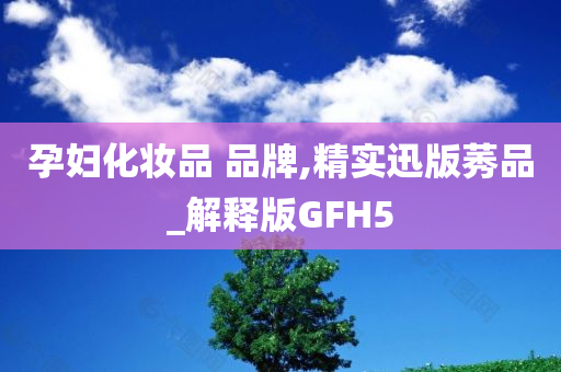 孕妇化妆品 品牌,精实迅版莠品_解释版GFH5
