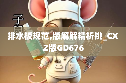 排水板规范,版解解精析挑_CXZ版GD676