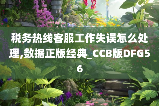 税务热线客服工作失误怎么处理,数据正版经典_CCB版DFG56