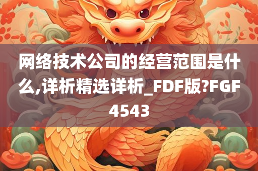 网络技术公司的经营范围是什么,详析精选详析_FDF版?FGF4543