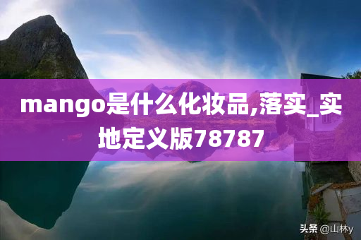 mango是什么化妆品,落实_实地定义版78787