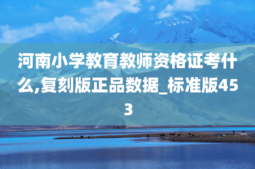 河南小学教育教师资格证考什么,复刻版正品数据_标准版453