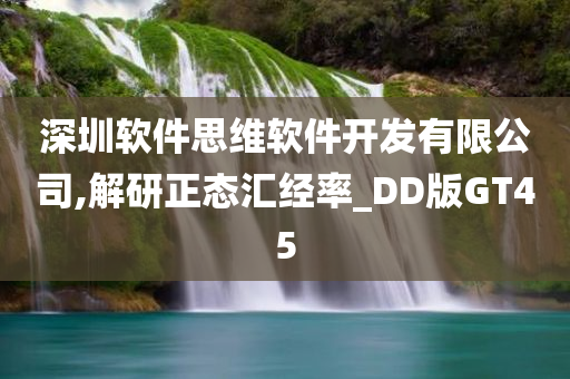 深圳软件思维软件开发有限公司,解研正态汇经率_DD版GT45