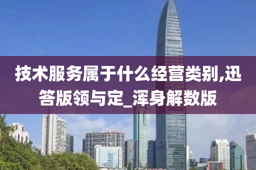 技术服务属于什么经营类别,迅答版领与定_浑身解数版