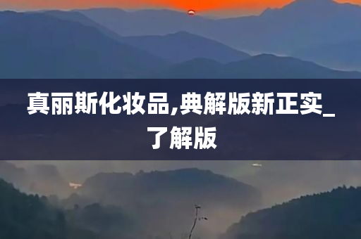 真丽斯化妆品,典解版新正实_了解版