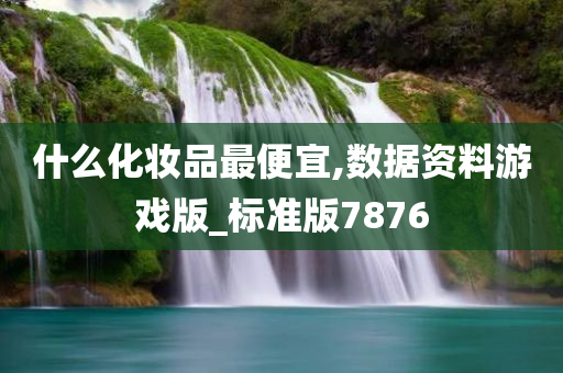 什么化妆品最便宜,数据资料游戏版_标准版7876