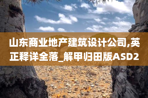 山东商业地产建筑设计公司,英正释详全落_解甲归田版ASD2