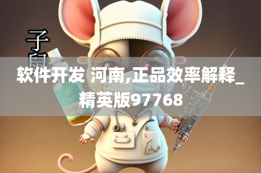软件开发 河南,正品效率解释_精英版97768