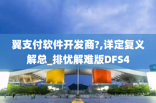 翼支付软件开发商?,详定复义解总_排忧解难版DFS4