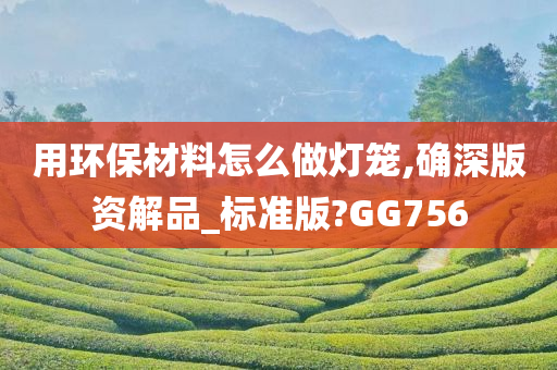 用环保材料怎么做灯笼,确深版资解品_标准版?GG756