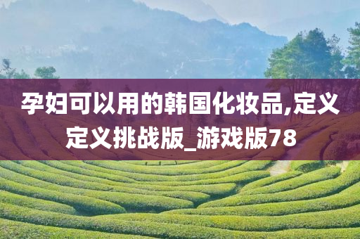 孕妇可以用的韩国化妆品,定义定义挑战版_游戏版78