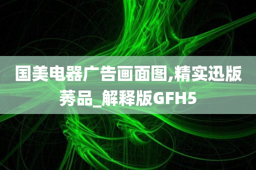 国美电器广告画面图,精实迅版莠品_解释版GFH5
