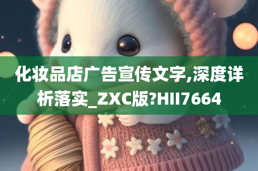 化妆品店广告宣传文字,深度详析落实_ZXC版?HII7664