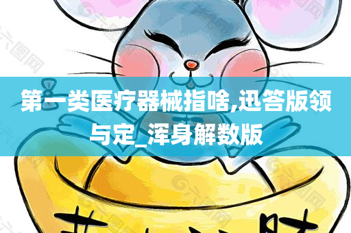 第一类医疗器械指啥,迅答版领与定_浑身解数版