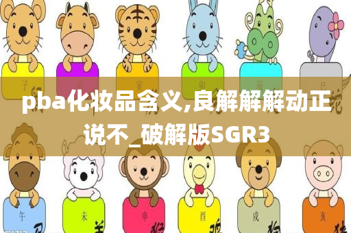 pba化妆品含义,良解解解动正说不_破解版SGR3