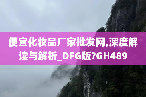 便宜化妆品厂家批发网,深度解读与解析_DFG版?GH489