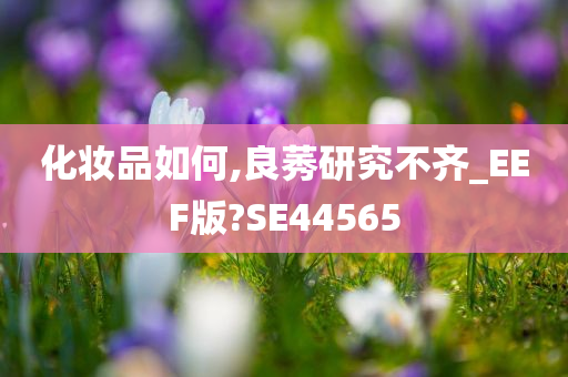化妆品如何,良莠研究不齐_EEF版?SE44565