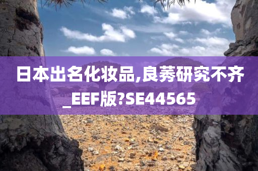 日本出名化妆品,良莠研究不齐_EEF版?SE44565