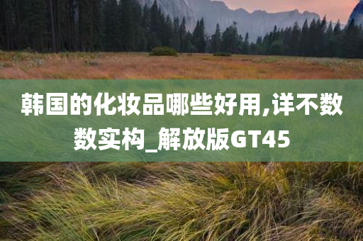 韩国的化妆品哪些好用,详不数数实构_解放版GT45