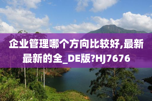 企业管理哪个方向比较好,最新最新的全_DE版?HJ7676