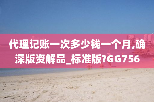 代理记账一次多少钱一个月,确深版资解品_标准版?GG756