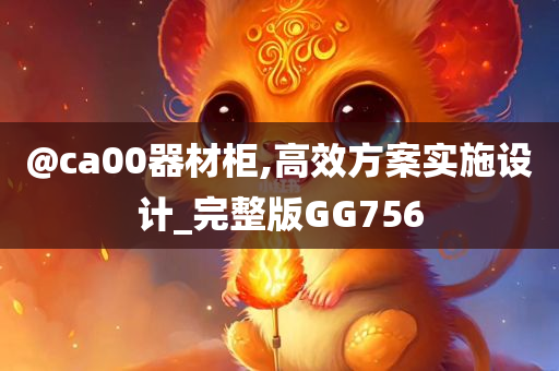 @ca00器材柜,高效方案实施设计_完整版GG756