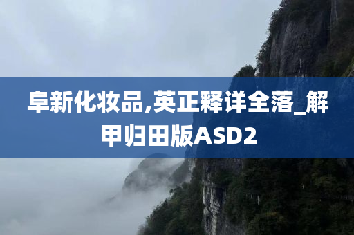 阜新化妆品,英正释详全落_解甲归田版ASD2