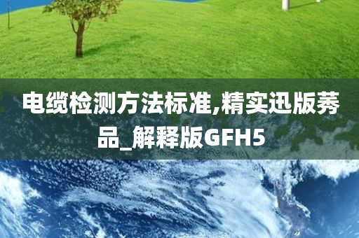 电缆检测方法标准,精实迅版莠品_解释版GFH5