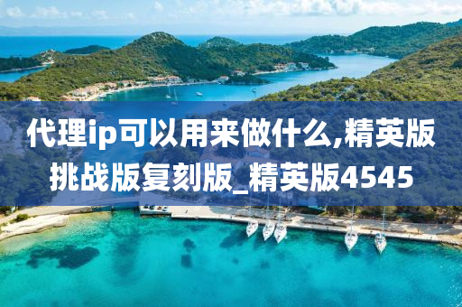 代理ip可以用来做什么,精英版挑战版复刻版_精英版4545