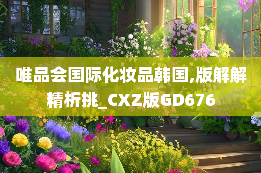 唯品会国际化妆品韩国,版解解精析挑_CXZ版GD676