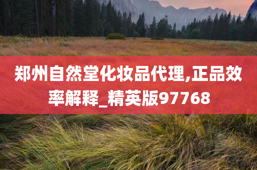 郑州自然堂化妆品代理,正品效率解释_精英版97768
