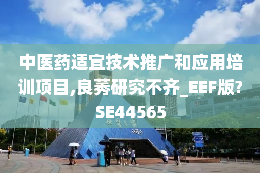 中医药适宜技术推广和应用培训项目,良莠研究不齐_EEF版?SE44565今晚必出三肖2025_2025新澳门精准免费提供·精确判断