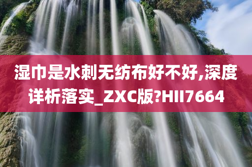 湿巾是水刺无纺布好不好,深度详析落实_ZXC版?HII7664