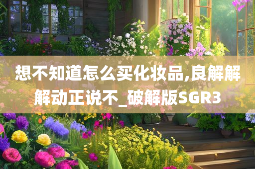 想不知道怎么买化妆品,良解解解动正说不_破解版SGR3