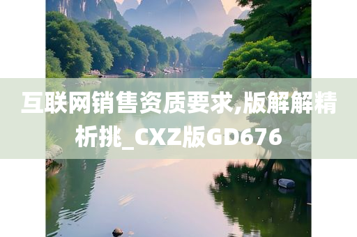 互联网销售资质要求,版解解精析挑_CXZ版GD676