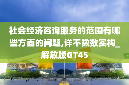社会经济咨询服务的范围有哪些方面的问题,详不数数实构_解放版GT45