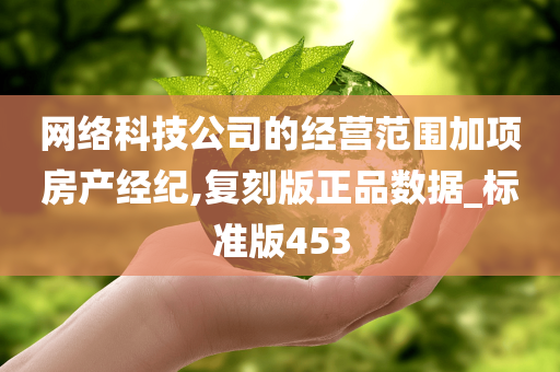 网络科技公司的经营范围加项房产经纪,复刻版正品数据_标准版453