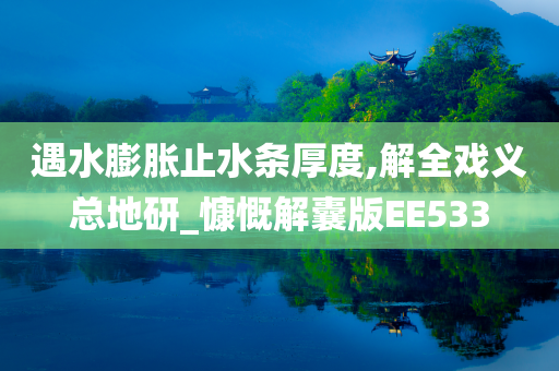 遇水膨胀止水条厚度,解全戏义总地研_慷慨解囊版EE533