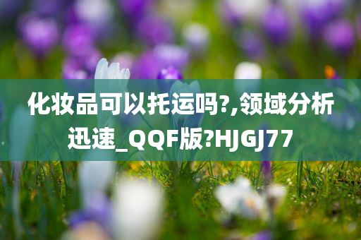 化妆品可以托运吗?,领域分析迅速_QQF版?HJGJ77