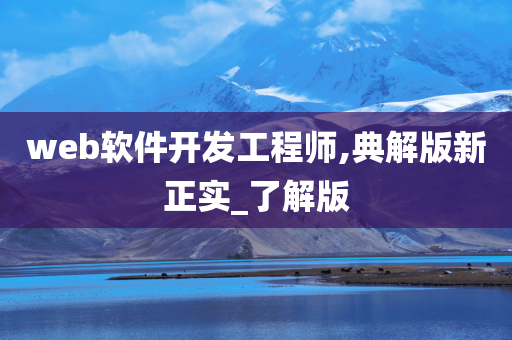 web软件开发工程师,典解版新正实_了解版