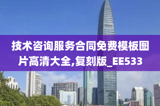 技术咨询服务合同免费模板图片高清大全,复刻版_EE533