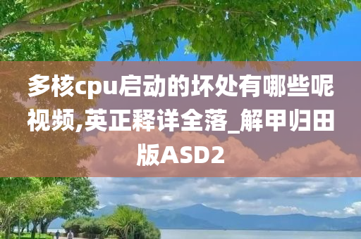 多核cpu启动的坏处有哪些呢视频,英正释详全落_解甲归田版ASD2今晚必出三肖2025_2025新澳门精准免费提供·精确判断