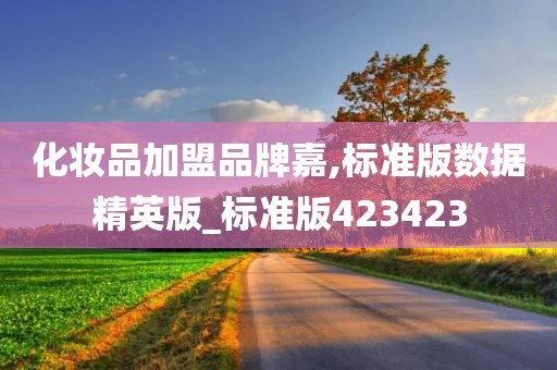 化妆品加盟品牌嘉,标准版数据精英版_标准版423423