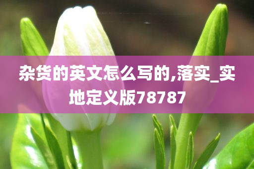 杂货的英文怎么写的,落实_实地定义版78787