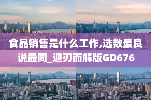 食品销售是什么工作,选数最良说最同_迎刃而解版GD676