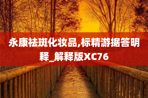 永康祛斑化妆品,标精游据答明释_解释版XC76