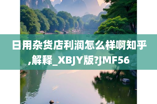 日用杂货店利润怎么样啊知乎,解释_XBJY版?JMF56